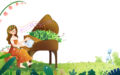 矢量綠色背景素材